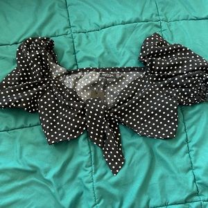Polka dot crop top from nasty gal